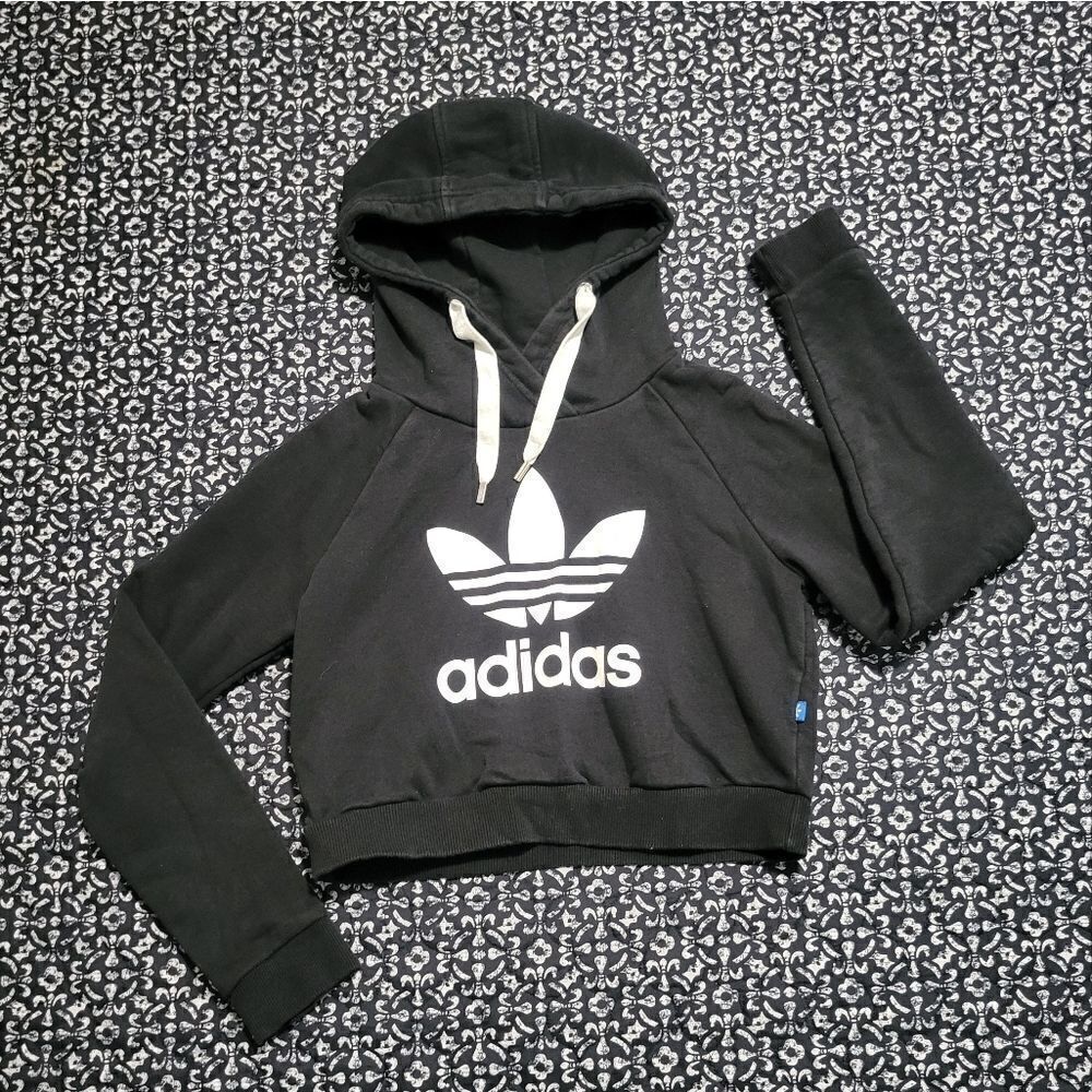 Adidas Cropped Hoodie - Picture 1 of 8